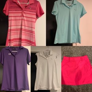Ladies small golf shirts
